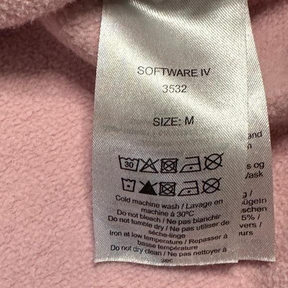 Ganni Software Puff Sleeve Sweet Lilac Rose Pink Sweatshirt Medium - Picture 8 of 10